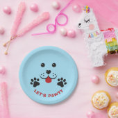 Welpe Dog Lasse Pawty Birthday Boy Pappteller (Party)