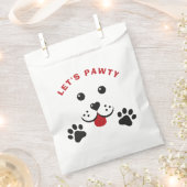 Welpe Dog Lasse Pawty Birthday Kid Geschenktütchen (Ausgeschnitten)