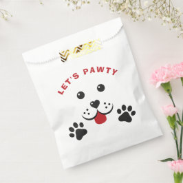 Welpe Dog Lasse Pawty Birthday Kid Geschenktütchen