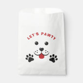 Welpe Dog Lasse Pawty Birthday Kid Geschenktütchen (Vorderseite)
