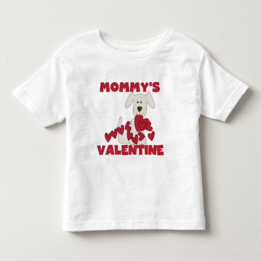 Welpe Dog Mommy's Valentine Kleinkind T-shirt (Vorderseite)