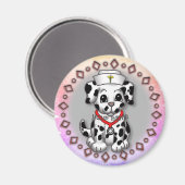 Welpe Dog Nurse Magnet (Vorderseite/Rückseite)