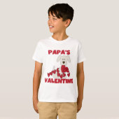 Welpe Dog Papa's Valentine T-Shirt (Vorne ganz)