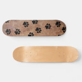 Welpe Dog Paw Prints in Sand Skateboard / Wall Art (Horizontal)