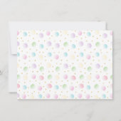 Welpe Dog Pink Girl Paw ty Birthday Dankeskarte (Rückseite)