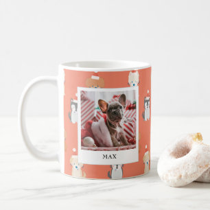 Welpe Dog Santa Pattern 2 Foto Ferienhaus Rote Tas Kaffeetasse