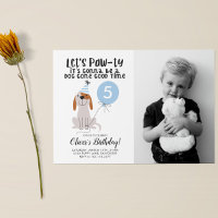 Welpe Dog Thema Geburtstag Party Blue Foto