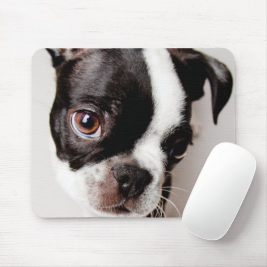 Welpe Edison Boston Terrier Mousepad (Mit Mouse)