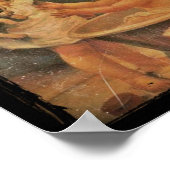 Welpe ein Bad mit Birnen-Seife geben Poster (Ecke)