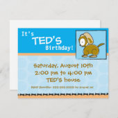 Welpe Einladung (Vorne/Hinten)