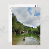 Welpe Exploration Barton Creek - Austin Texas Postkarte (Vorne/Hinten)