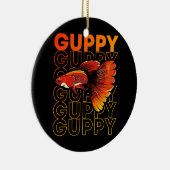 Welpe Fish 80's Style Tropical Fish Keeper  Keramik Ornament (Rechts)