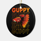 Welpe Fish 80's Style Tropical Fish Keeper Keramik Ornament (Links)