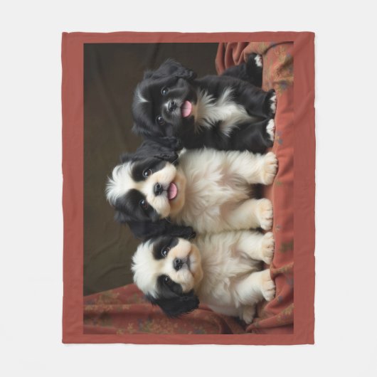 Welpe Fleecedecke (Vorderseite)