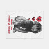 Welpe-Flop Fleecedecke (Vorderseite (Horizontal))