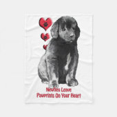 Welpe-Flop Fleecedecke (Vorderseite)