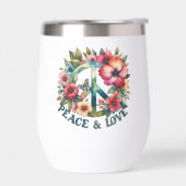 Welpe & Floral 70er Retro "Peace & Liebe" (Links)