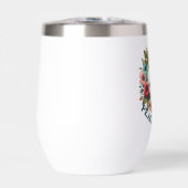 Welpe & Floral 70er Retro "Peace & Liebe" (Vorderseite)