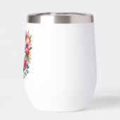 Welpe & Floral 70er Retro "Peace & Liebe" (Rückseite)