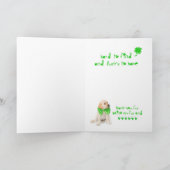 Welpe Freundschafts-St. Patricks Tages Karte (Innenseite)