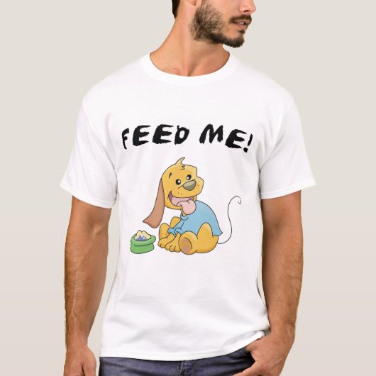 Welpe füttern mir T-Shirts und Geschenke (Vorderseite)