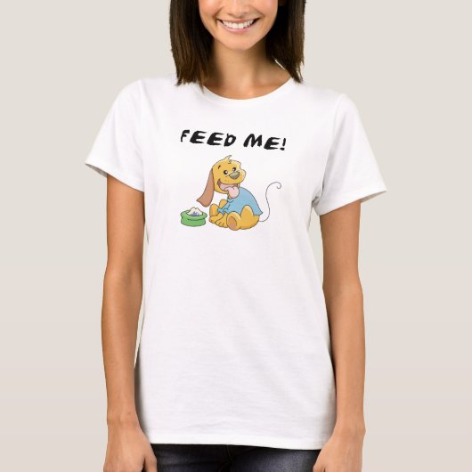 Welpe füttern mir T-Shirts und Geschenke (Vorderseite)