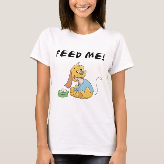 Welpe füttern mir T-Shirts und Geschenke (Vorderseite)