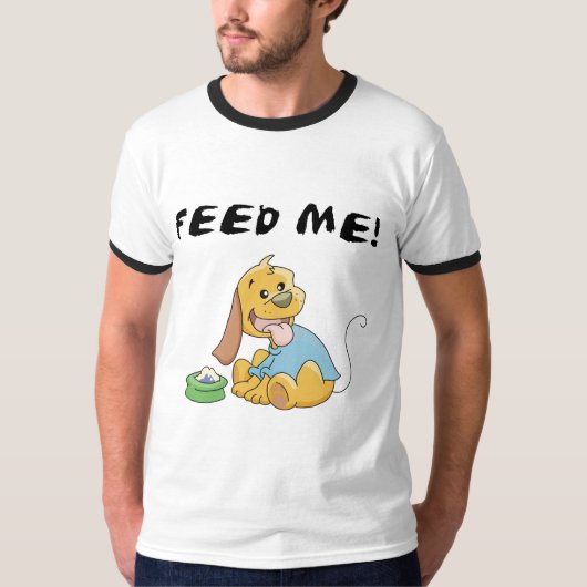 Welpe füttern mir T-Shirts und Geschenke (Vorderseite)