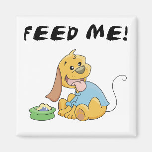 Welpe füttern mir T-Shirts und Geschenke Magnet