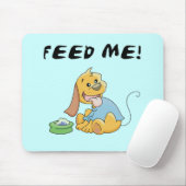 Welpe füttern mir T-Shirts und Geschenke Mousepad (Mit Mouse)
