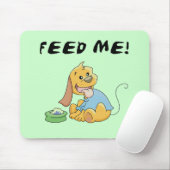 Welpe füttern mir T-Shirts und Geschenke Mousepad (Mit Mouse)
