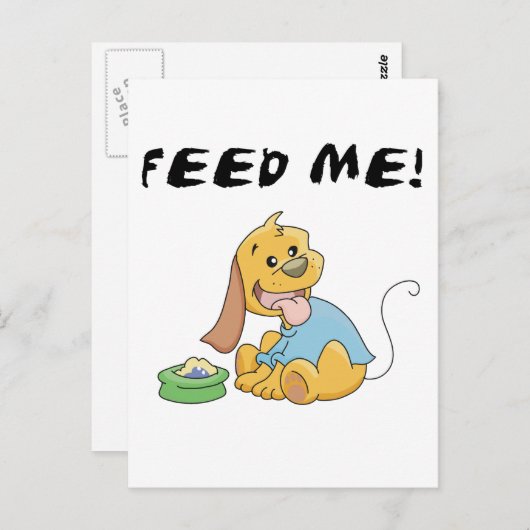 Welpe füttern mir T-Shirts und Geschenke Postkarte (Vorne/Hinten)