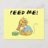 Welpe füttern mir T-Shirts und Geschenke Postkarte (Vorderseite)
