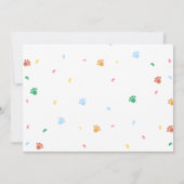 Welpe Geburtstag Einladung Hund Party Pawty Foto (Rückseite)