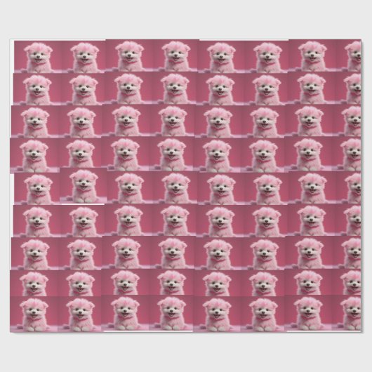 Welpe Geschenkpapier (Flach)