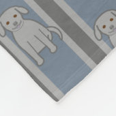 Welpe gestreift fleecedecke (Ecke)