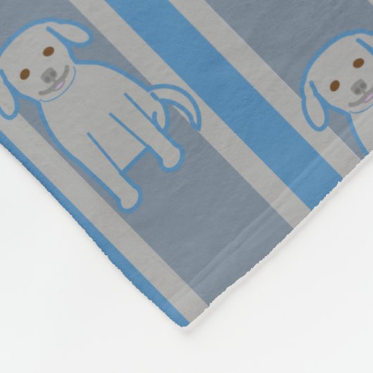 Welpe gestreift fleecedecke (Ecke)