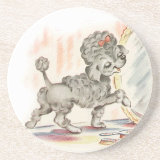 Welpe Getränkeuntersetzer (Vorne)
