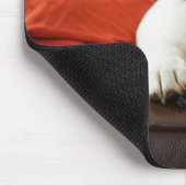 Welpe Getty Bild-| auf einem Sofa Mousepad (Ecke)