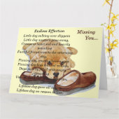 Welpe-Golden Retriever-Hundeportrait vermisst Karte (Gelbe Blume)