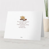 Welpe-Golden Retriever-Hundeportrait vermisst Karte (Rückseite)