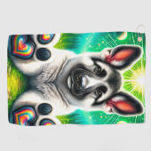 Welpe Golfhandtuch (Horizontal)