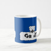 Welpe Grit kauen den Buchstaben R Kaffeetasse (VorderseiteRechts)
