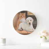 Welpe Große Wanduhr (Zuhause)