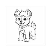 Welpe Gummistempel (Prägung)