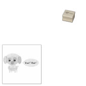 Welpe Gummistempel (Stempel)