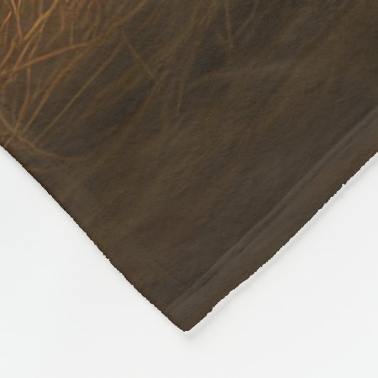 Welpe Herbst Kürbis Fleecedecke (Ecke)