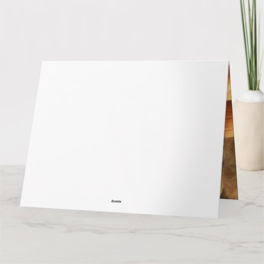 Welpe Herbst Kürbis Karte (Rückseite)