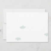 Welpe Hund Birthday Einladung Balloons Boy Blue (Rückseite)