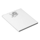 Welpe Hund Cupid Engel  Notizblock (angewinkelt)